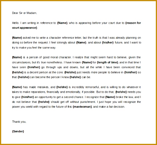 How to Write A Character Reference Letter for Child Custody Lovely Reference Letter Template 42 Free 544502