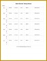 4 Insurance Policies Record Sheet