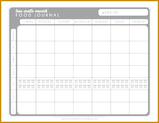 A Matter of Discipline Free Weekly Food Journal 402520