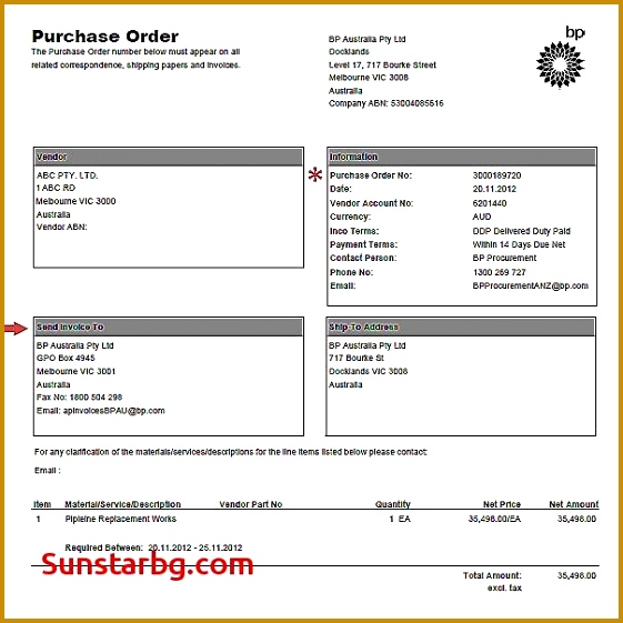 Invoice Sample Template From Purchase Invoice format for Invoice 561561