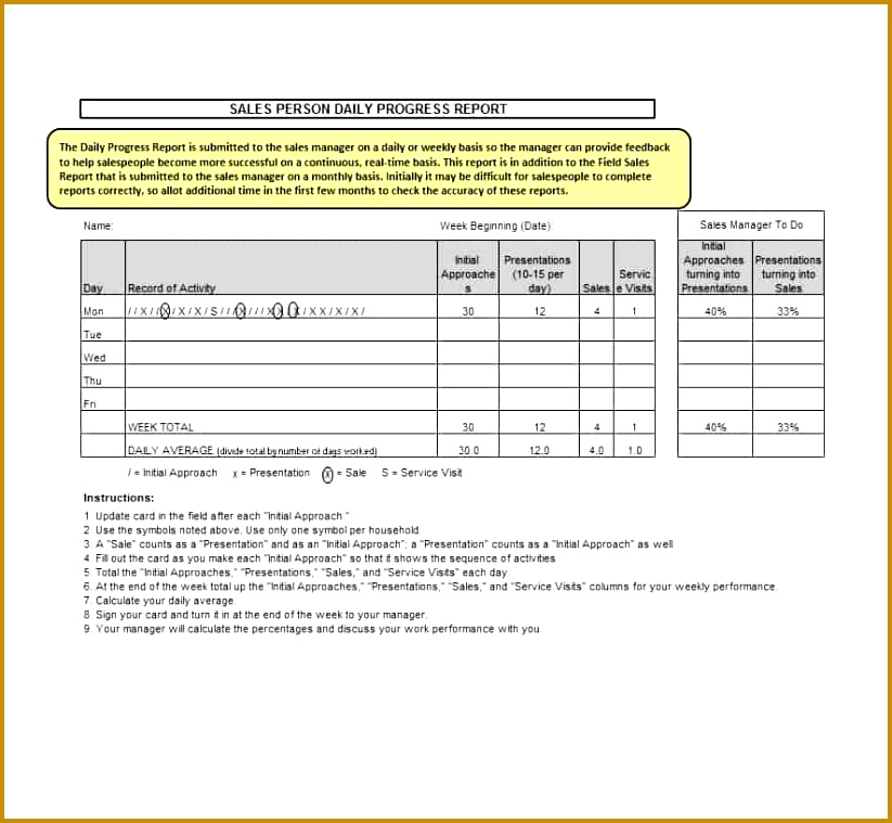 Sales Report Template 01 759823