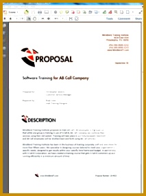 Training Services Sample Proposal The Training Services Proposal is an example of a proposal using 285213