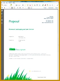 Lawn Care and Landscaping Services Proposal Create your own custom proposal using the full version 285213