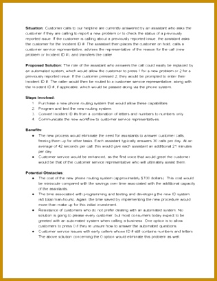 Sample Proposal for Process Improvement 316409