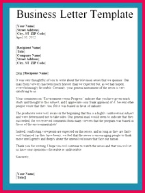 Business Letter Form