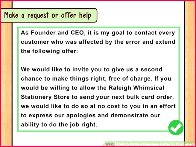 Image titled Write a Business Letter to Customers Step 8