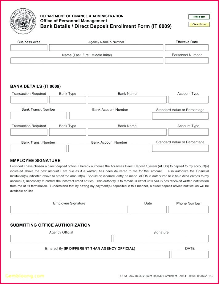 Bank Details Form Samples Banking Format Refrence Free Standard Personal Account Excel For New Employee Template