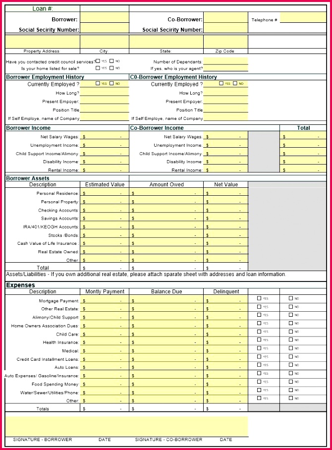 40 Personal Financial Statement Templates & Forms Template Lab 908670 Free Personal Financial Statement Template 20