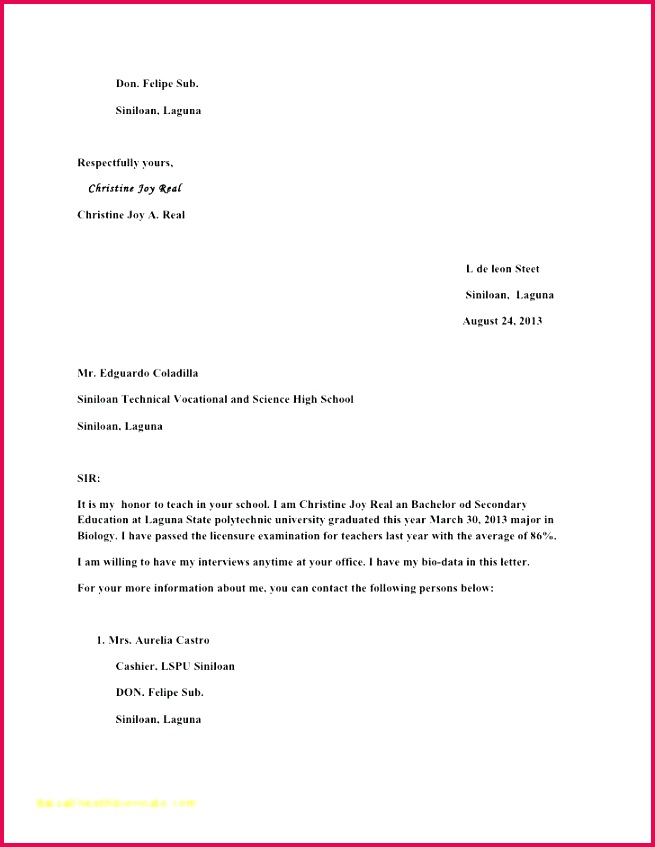 Example Application Letter for Teacher Job 31 Awesome What is A Covering Letter for Job