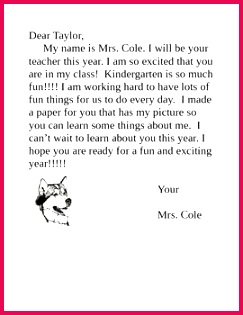 letters home to parents from teachers Hola klonec 243315 Recent Posts