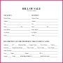 7 Personal Property Bill Of Sale Template