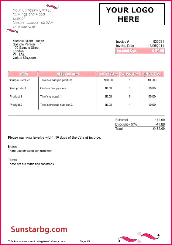 Invoice Blank Template Bes Sales Invoice Template Uk From Blank Blank Invoice Template
