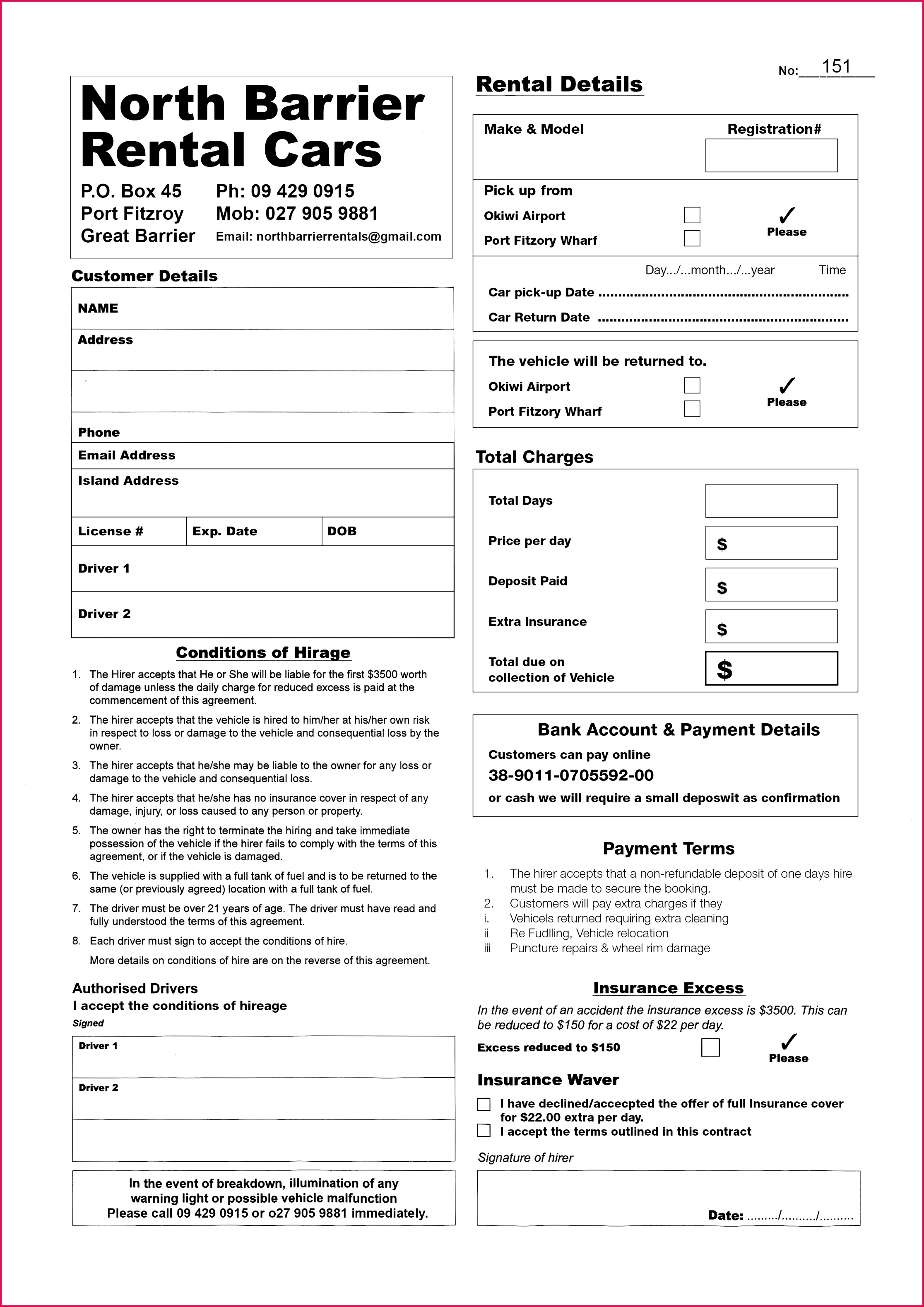 Full size of printable car insurance forms unique deposit form receip on used invoice template awesome