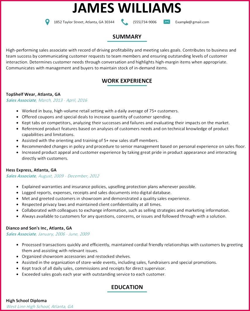 Retail Resume Sample Free Templates Retail Resume Sample Awesome Resume Template Free Word New Od Examples