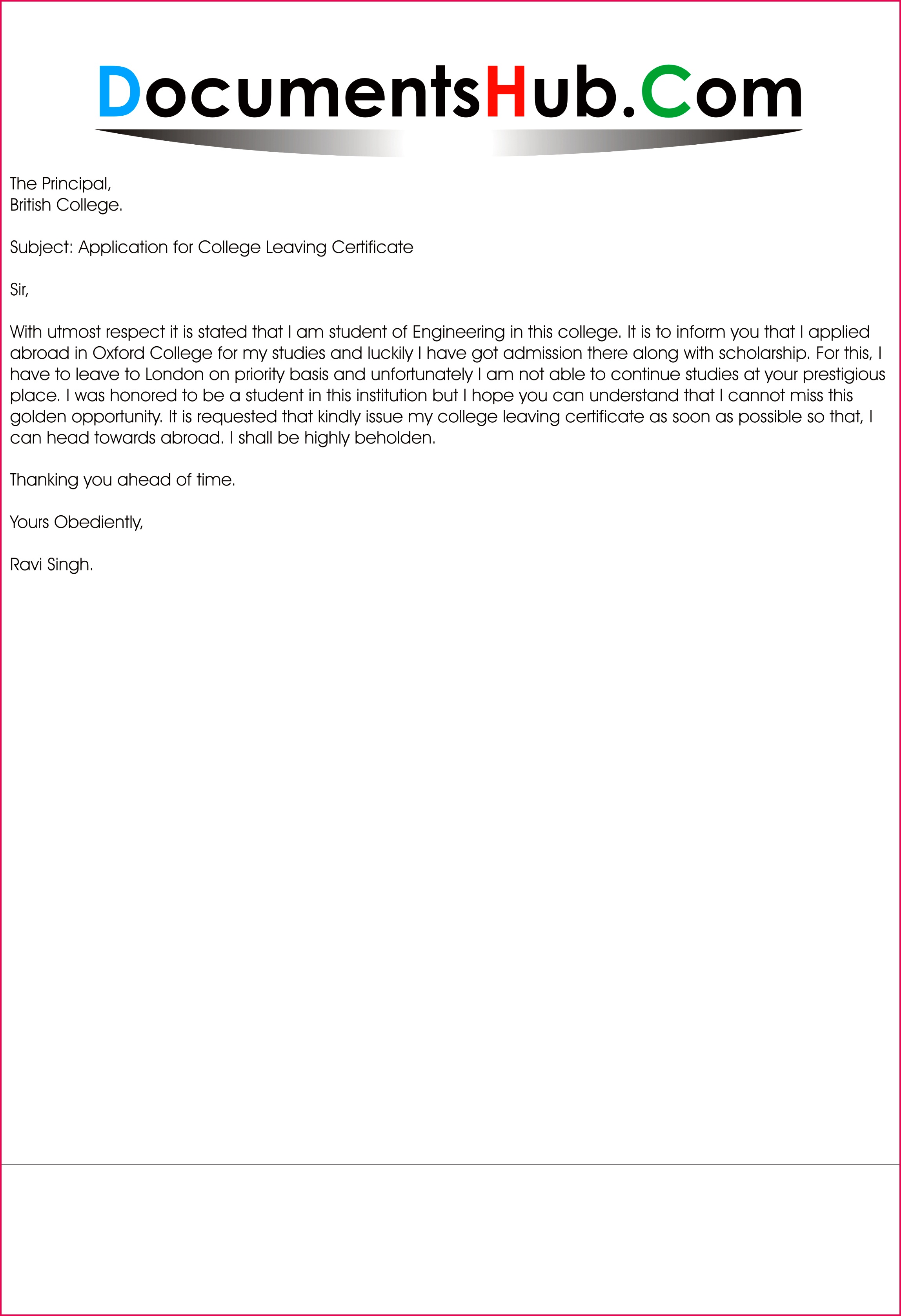 Leave Certificate Format 2018 Application For School Leaving Certificate Sample Pdf Best Application Letter College