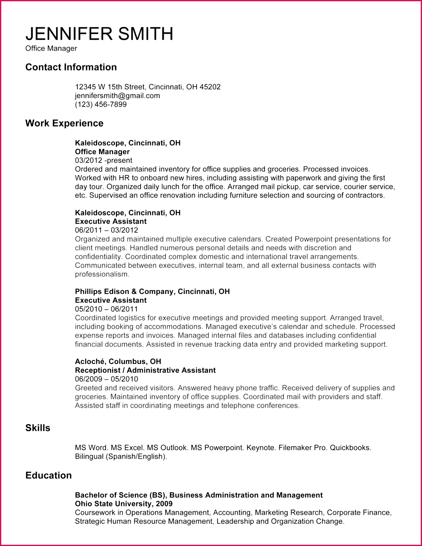 Excel Resume Template Unique Excel Resume Elegant American Resume Sample New Student Resume 0d