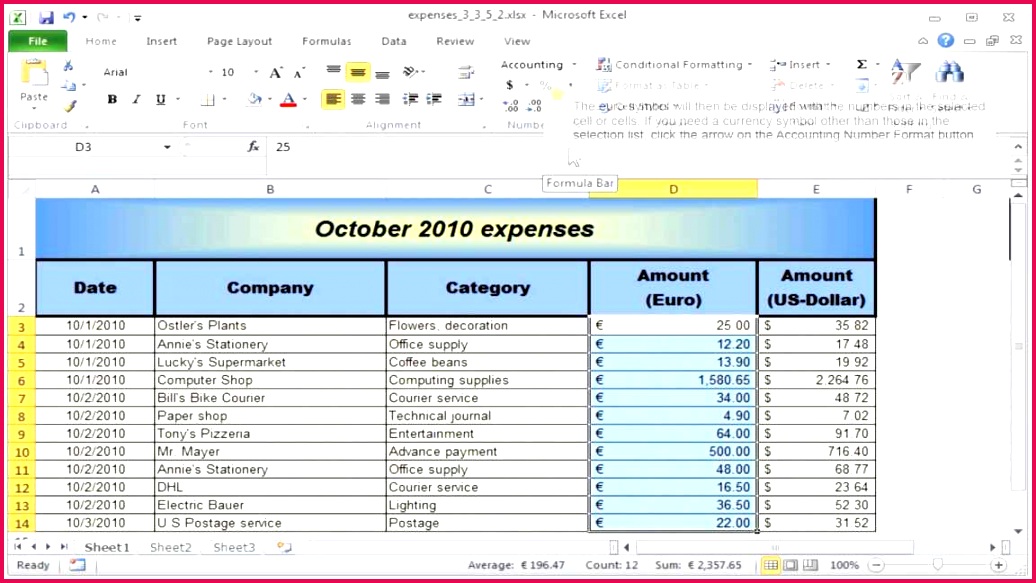 How to Program Excel Spreadsheet for Accounts Payable Spreadsheet Template Fresh Sample Excel Accounting