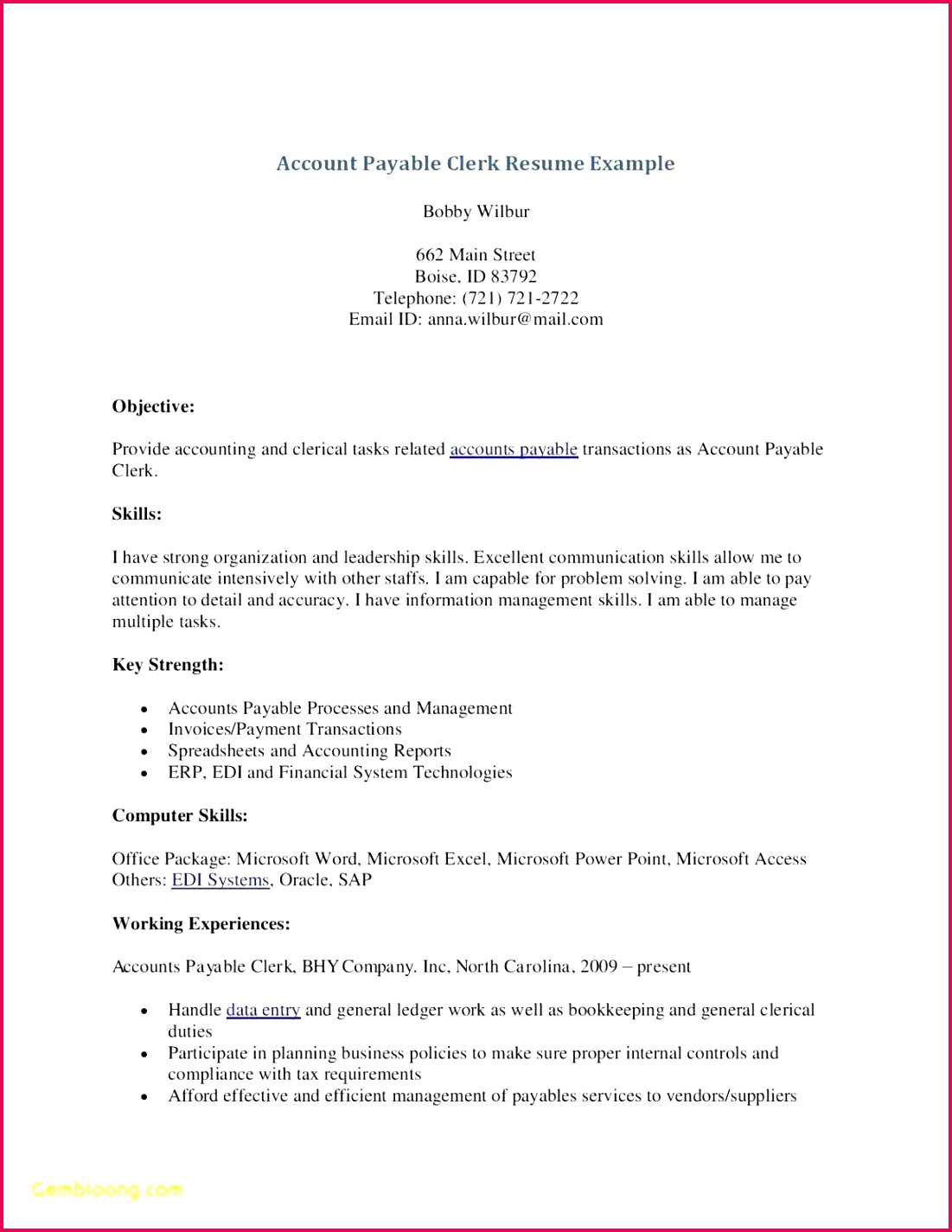 Accounts Payable Resume Model Fresh Resume for Cna Elegant Rn Bsn Resume Awesome Nurse Resume 0d