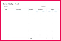 debit and credit ledger template Google Search 144212 General Ledger Template Printable