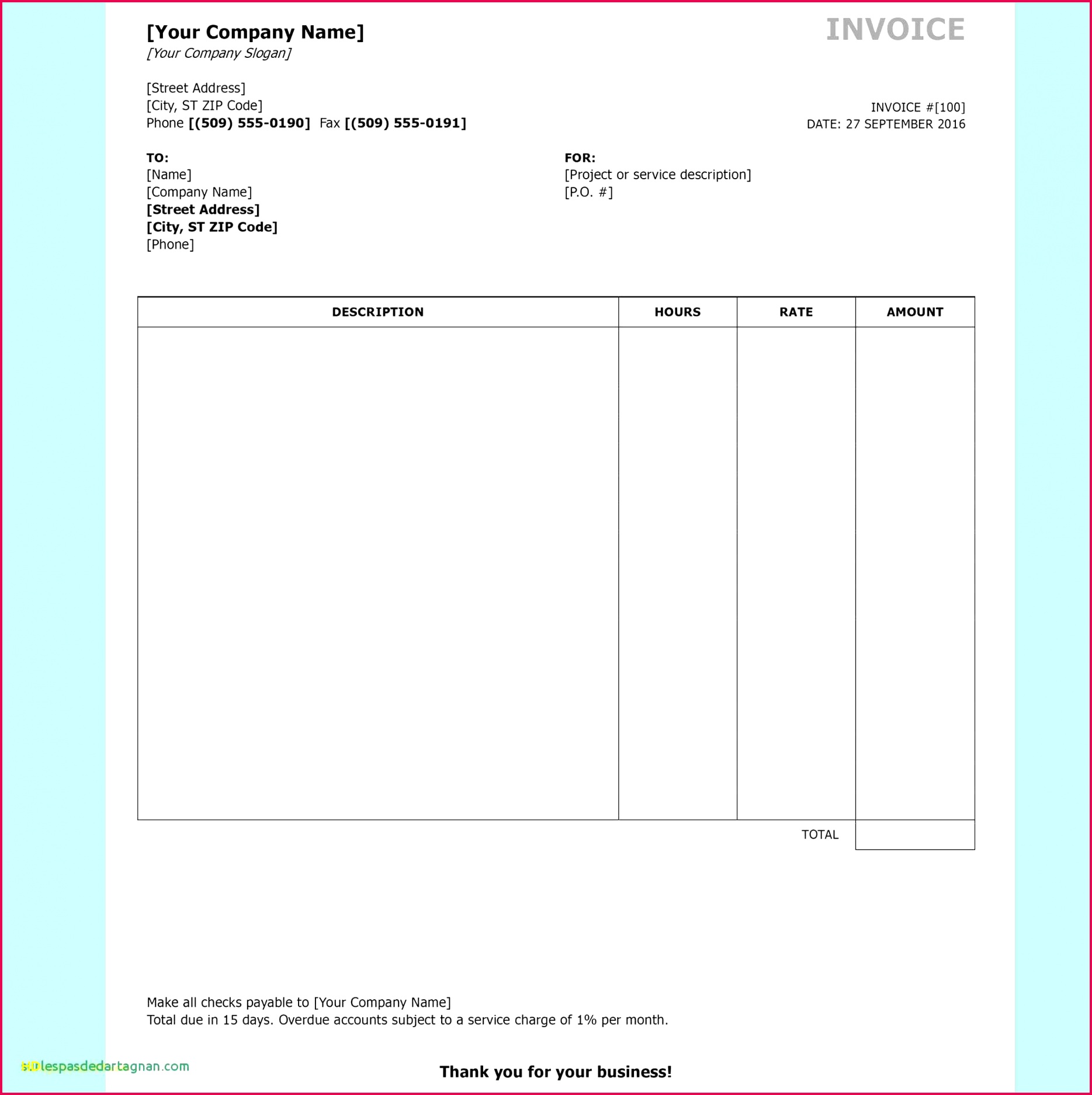 10 Elegant Sales Invoice Template Free