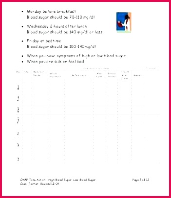 Blood Sugar Chart Template Best Blood Pressure Log Low Templates Excel – Golove
