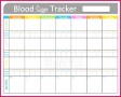 4 Blood Sugar Log Excel