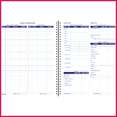 Adams Weekly Bookkeeping Book 8 12