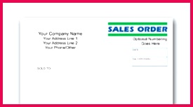 Sales Forms Sales forms to help keep your records straight