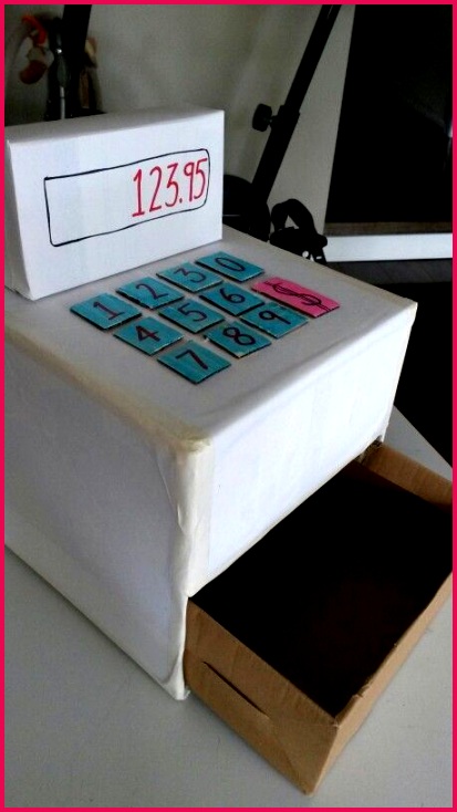 cardboard cash register