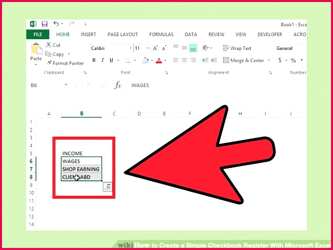 Image titled Create a Simple Checkbook Register With Microsoft Excel Step 17
