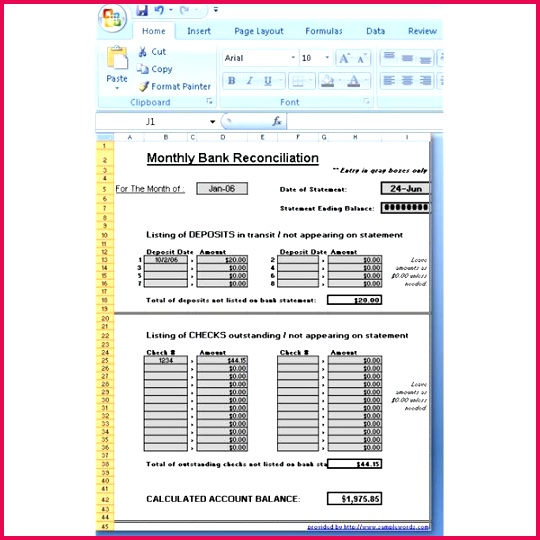 inter pany reconciliation excel template