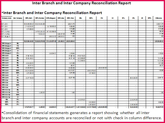 inter pany reconciliation excel template turnkey solutions