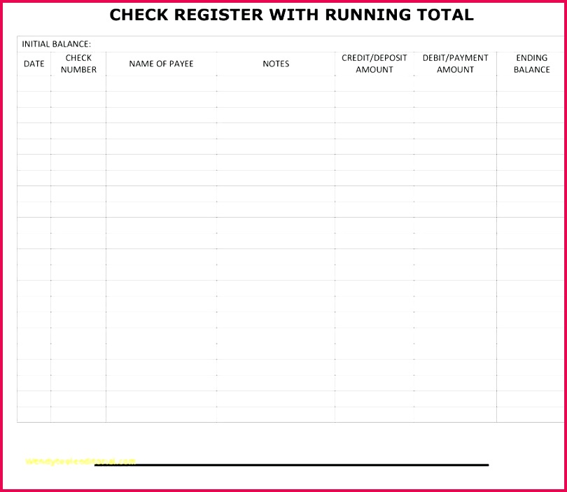 Printable Blank Checks Beautiful Blank Check Register Template