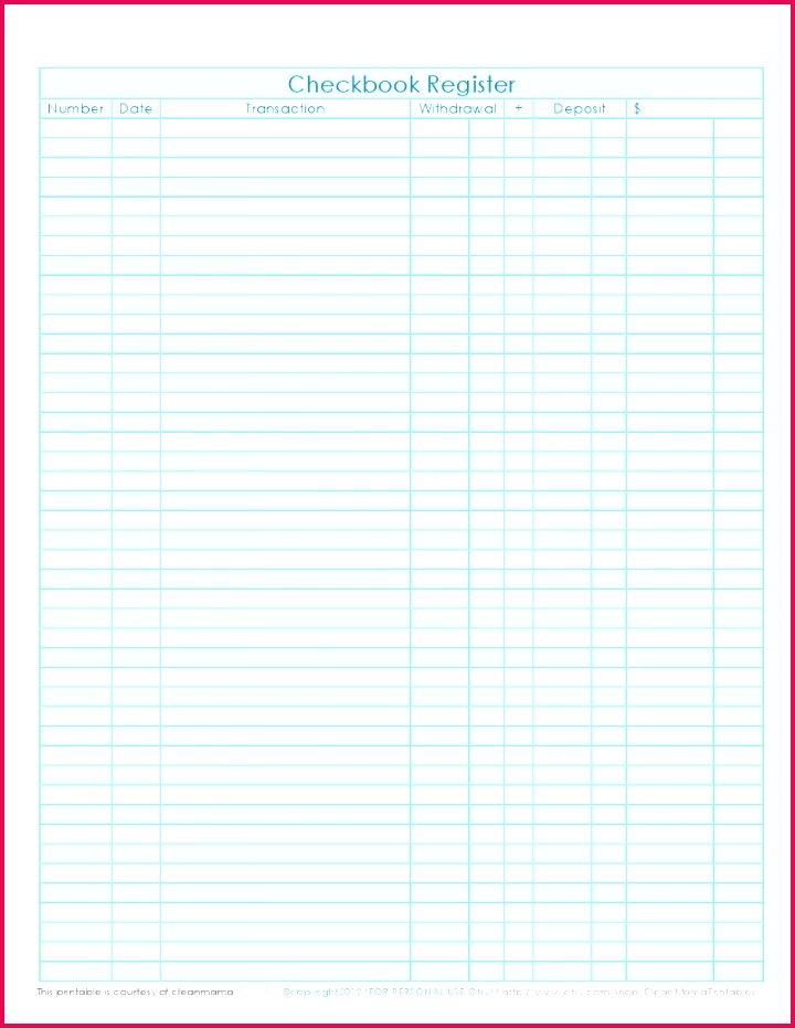 my check register