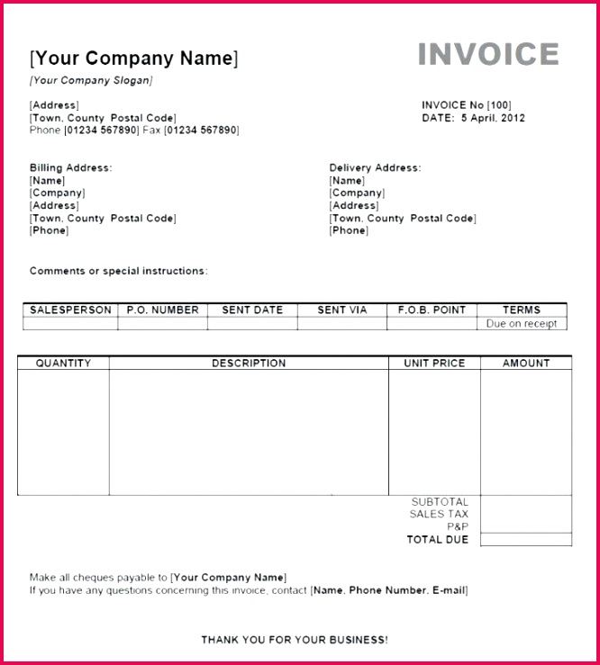 mission Invoice Template Word From Sample Artist Invoice Stock Stock Invoice