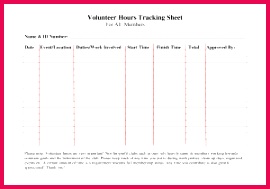 Daily Activity Log Template Excel Volunteer Hours Log Sheet Template forms Pinterest