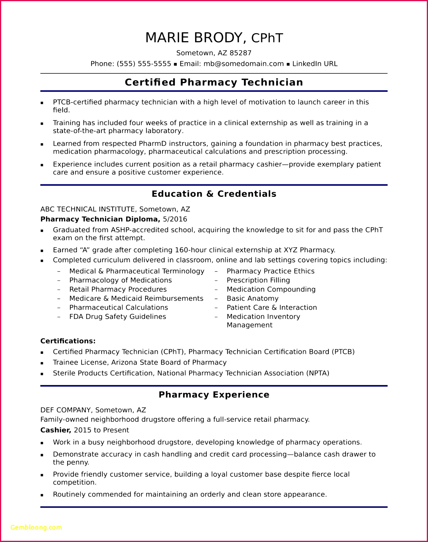 Pharmacy Tech Resume Lovely Pharmacy Tech Resume Template Fresh Obama Resume 0d