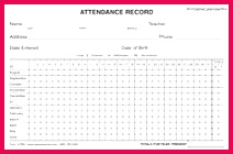 Employee Attendance Calendar 2017 Employee Attendance Tracker Attendance Record Attendance Sheet Template