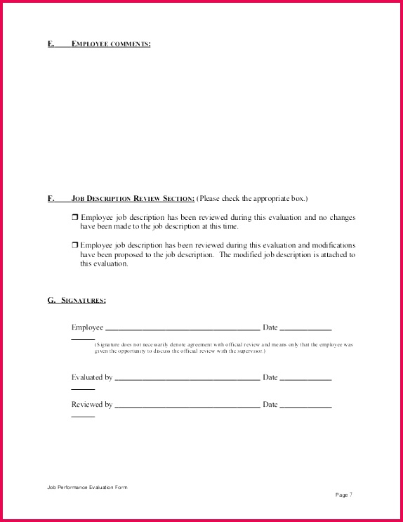 48 Elegant Employee Performance Review Template Collection