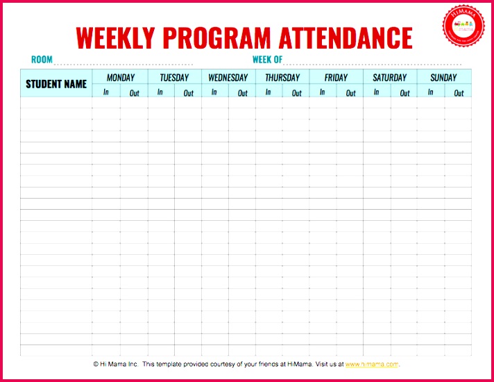 Employee attendance Tracker Template Luxury attendance Sign Out Sheet Template