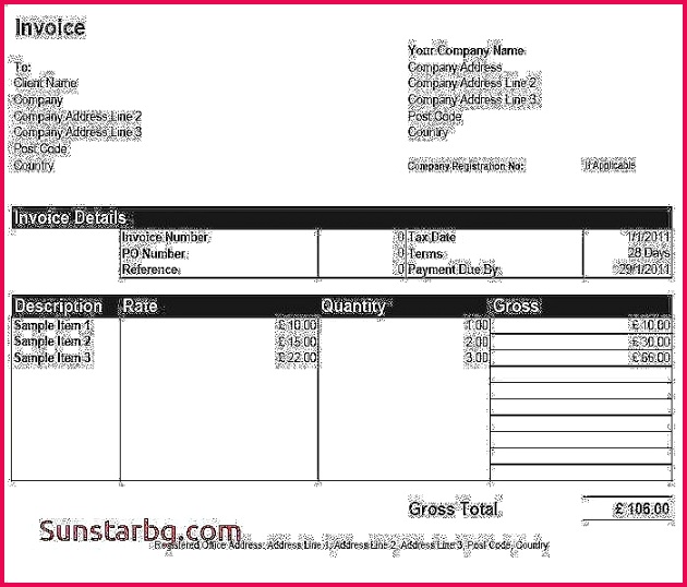 Receipt Template Excel Example