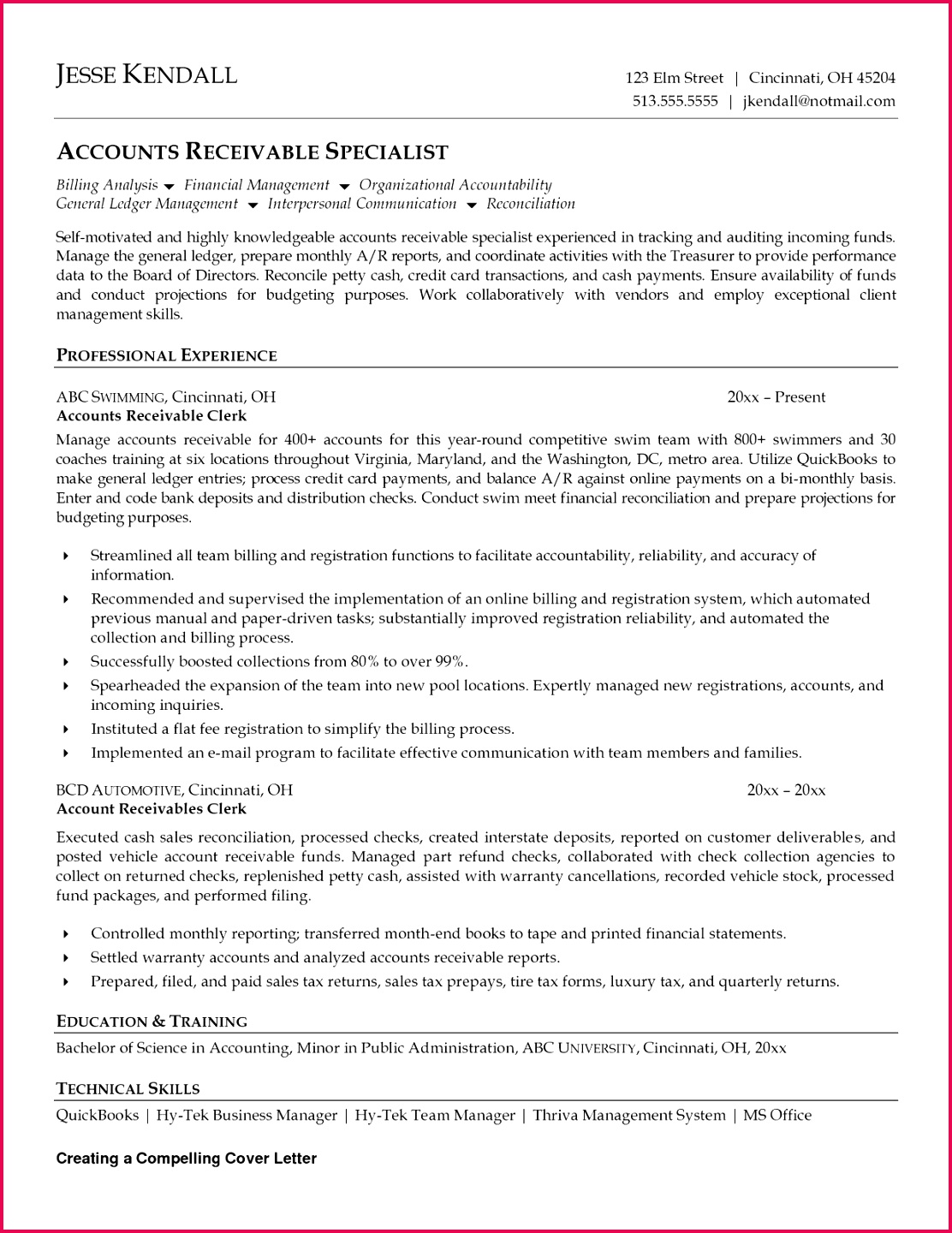 General Ledger Experience Resume astonishing Cota Resume Template Beautiful Fishing Resume 0d