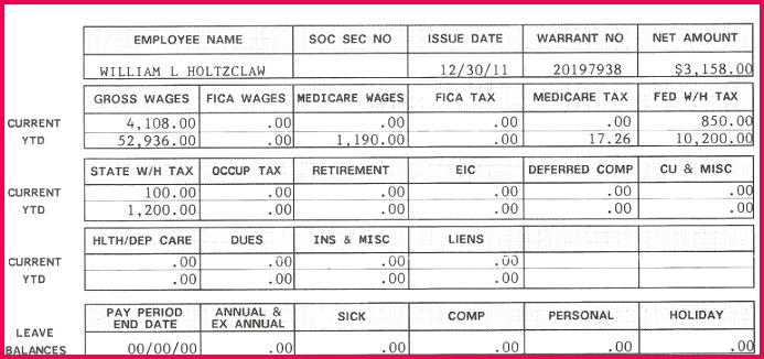 42 Fresh Free Check Stub Template Gallery