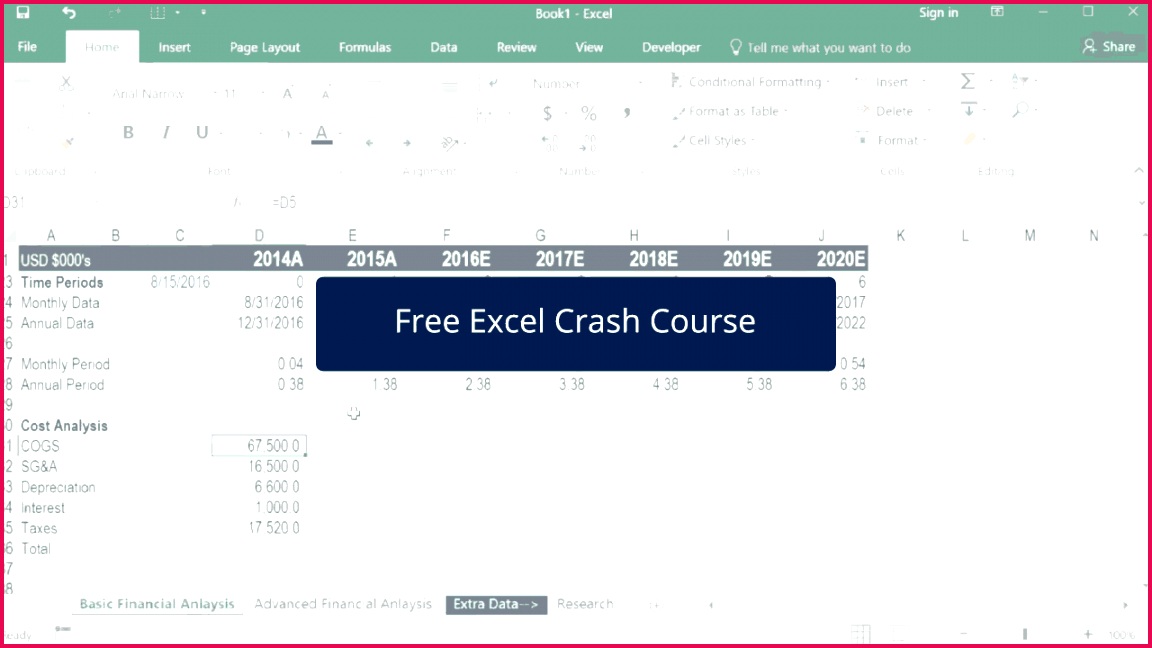 Free Excel Course