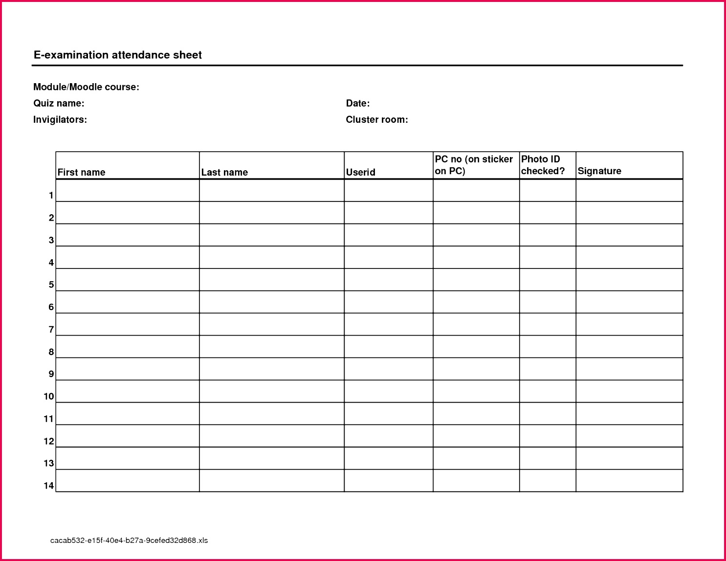 employee attendance record template excel