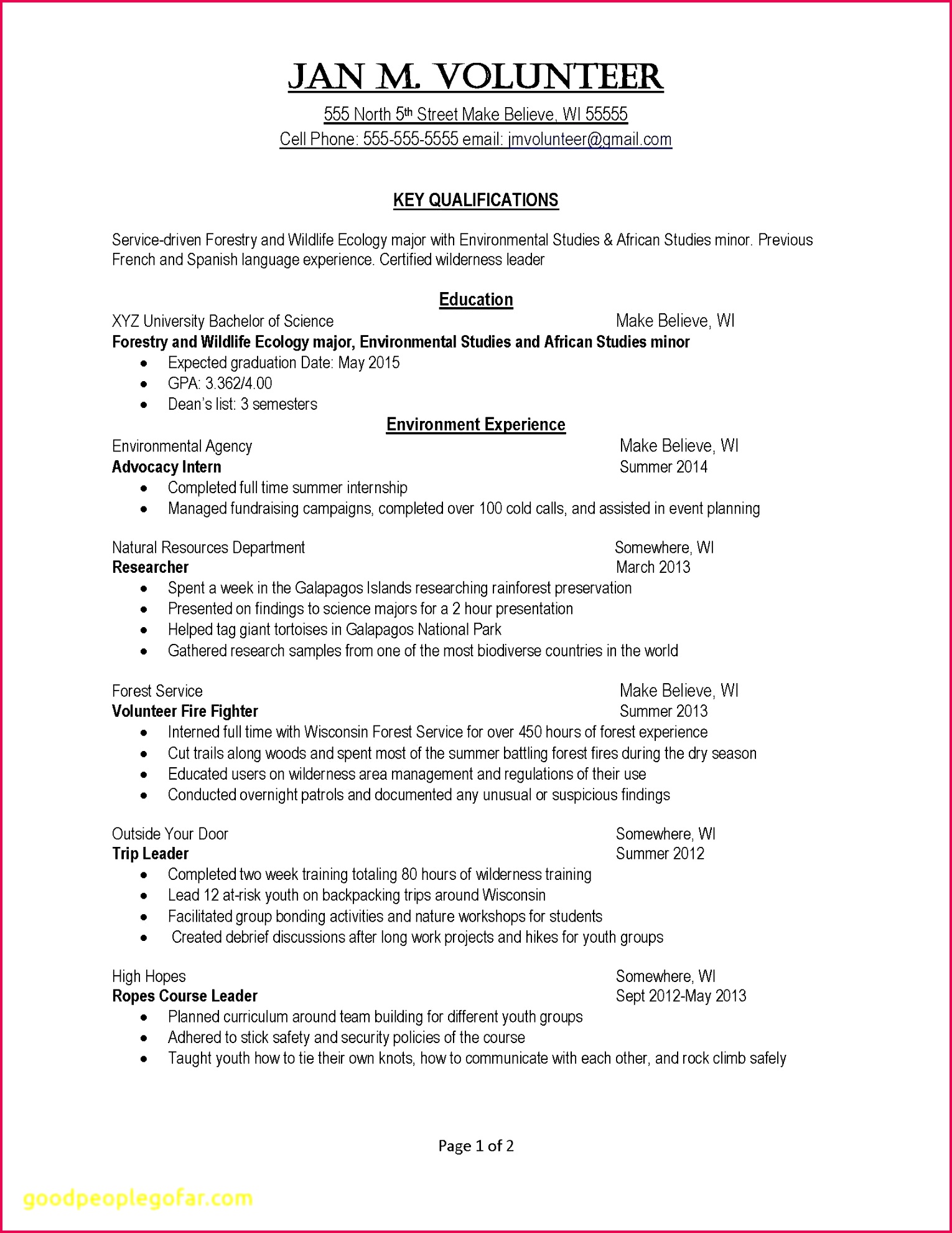Business Analysis Templates Free Save Awesome Examples Resumes Ecologist Resume 0d Free Resume Templates