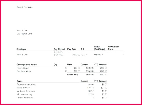 Free Check Stub Template Fresh Pay Stub form Luxury Purchase order Spreadsheet and 13w 0d Gallery