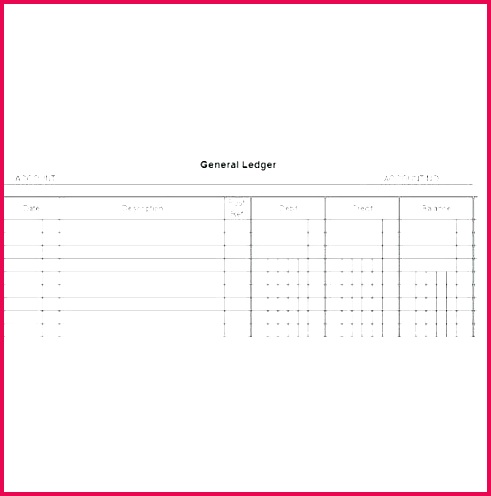 free printable ledger template general accounting