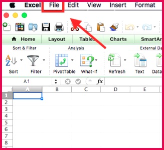 Start by opening a brand new Excel spreadsheet