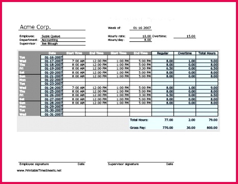 Weekly Time Sheet Template Excel New Simple Weekly Timesheet Template Time Sheet format Template Example